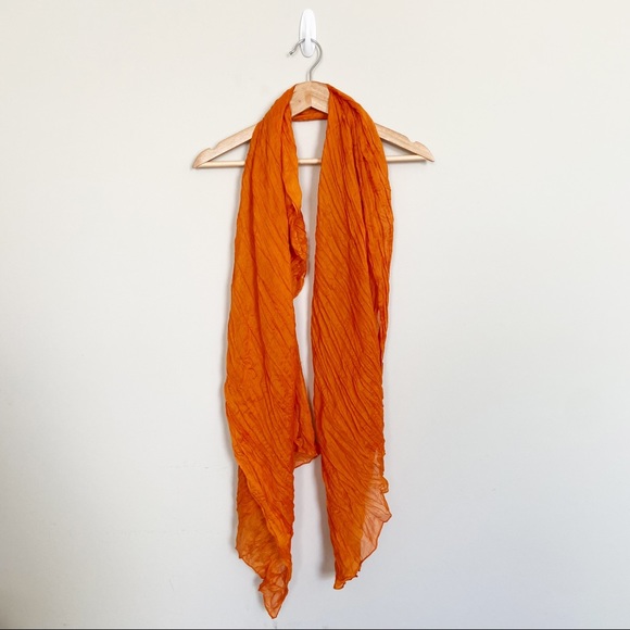 Accessories - Orange Lightweight Scarf